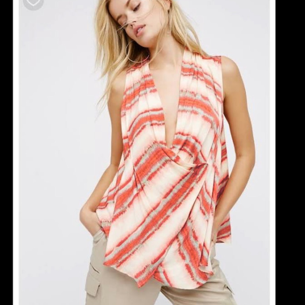Free people high tide tie dye wrap tank top - Picture 1 of 6